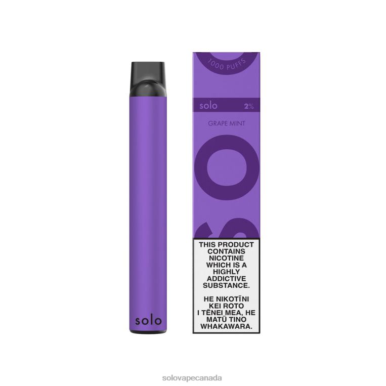 Solo Disposable Vape Grape Mint - Best Solo Vape Flavours R0HJ47