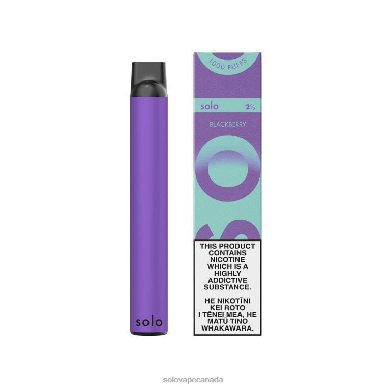 Solo Disposable Vape Paradise Collection Blackberry - Solo Vape Reviews R0HJ422