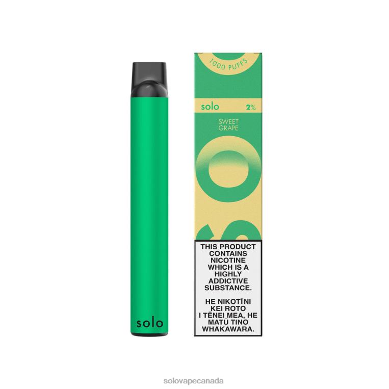 Solo Disposable Vape Paradise Collection Sweet Grape - Solo Vape Toronto R0HJ420