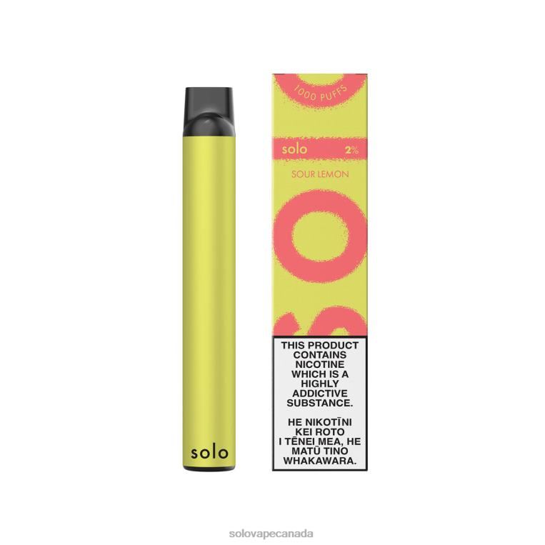 Solo Disposable Vape Sour Lemon - Solo Vape Toronto Reviews R0HJ412