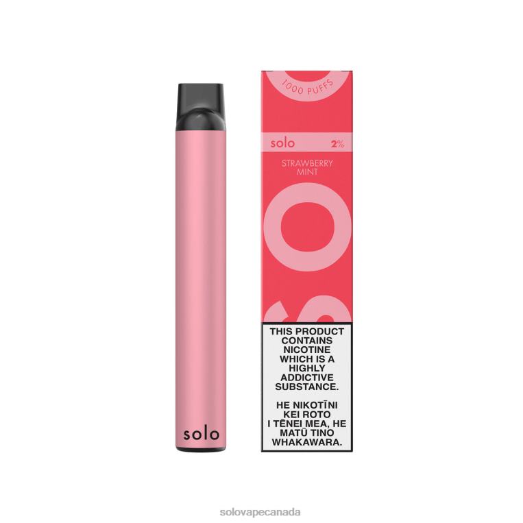 Solo Disposable Vape Strawberry Mint - Solo Vape Reviews R0HJ44