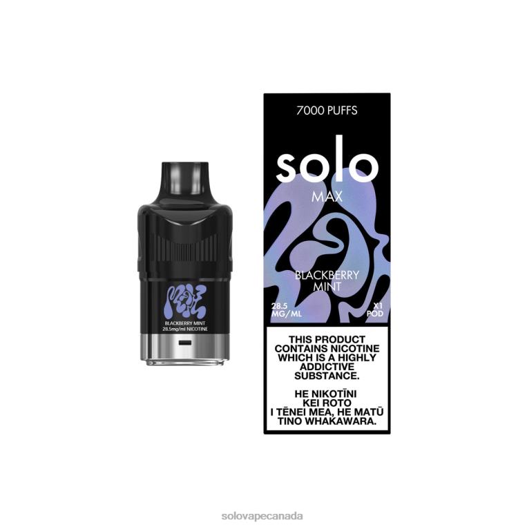 Solo MAX Pod Blackberry Mint - Solo Vape Canada R0HJ473