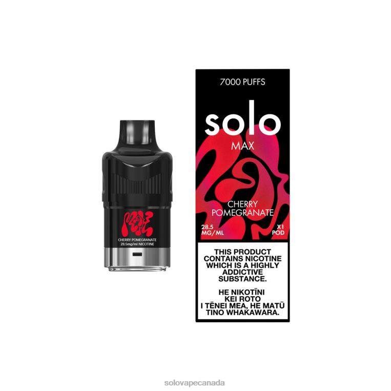 Solo MAX Pod Cherry Pomegranate - Solo Vape Toronto R0HJ483