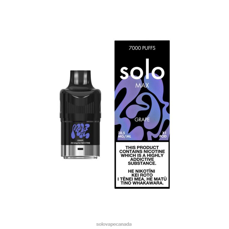 Solo MAX Pod Grape - Solo Vape Flavours R0HJ478