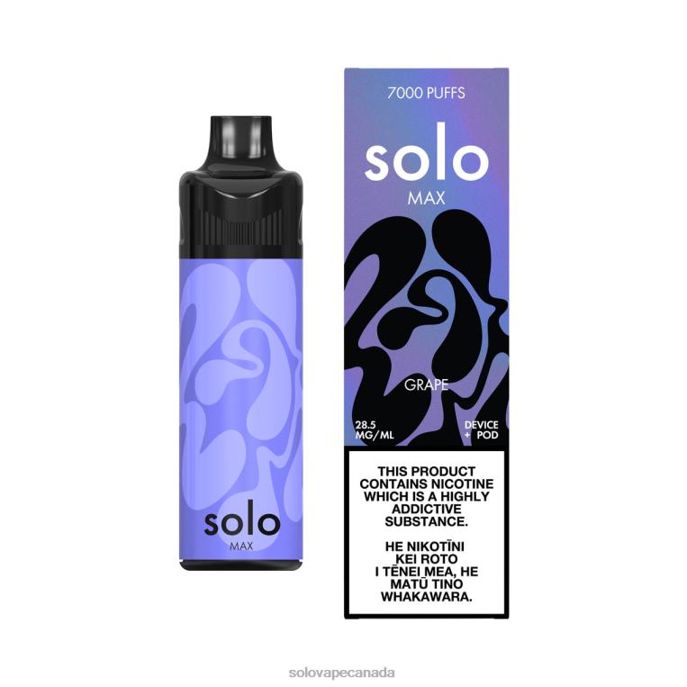 Solo MAX Pod Kit Grape - Solo Vape Reviews R0HJ467