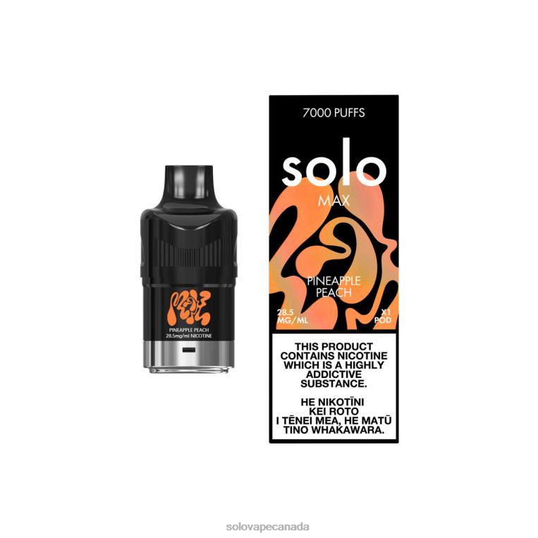 Solo MAX Pod Pineapple Peach - Solo Vape Reviews R0HJ485