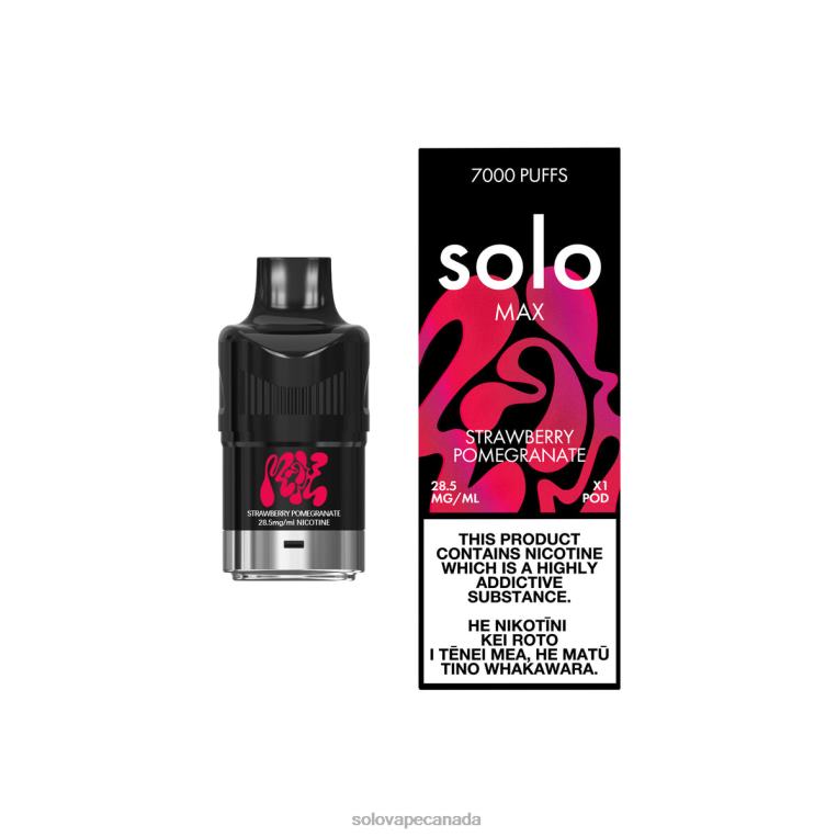 Solo MAX Pod Strawberry Pomegranate - Solo Vape Toronto Reviews R0HJ484