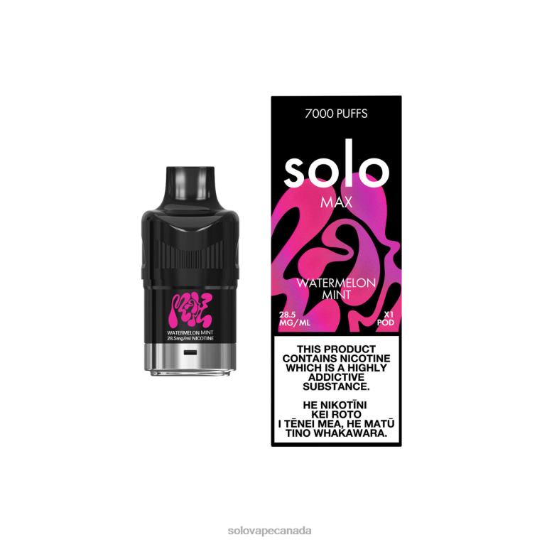 Solo MAX Pod Watermelon Mint - Solo Vape Near Me R0HJ486