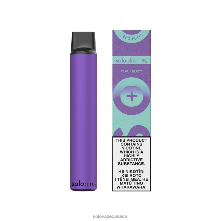 Solo Plus Disposable Vape Paradise Collection Blackberry - Solo Vape Toronto R0HJ438