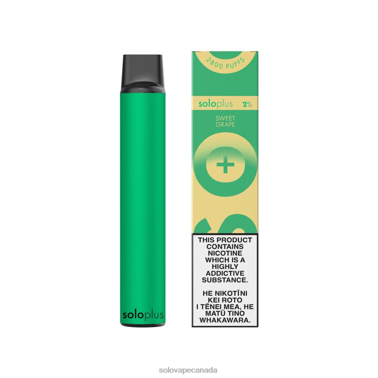 Solo Plus Disposable Vape Paradise Collection Sweet Grape - Solo Vape Reviews R0HJ440