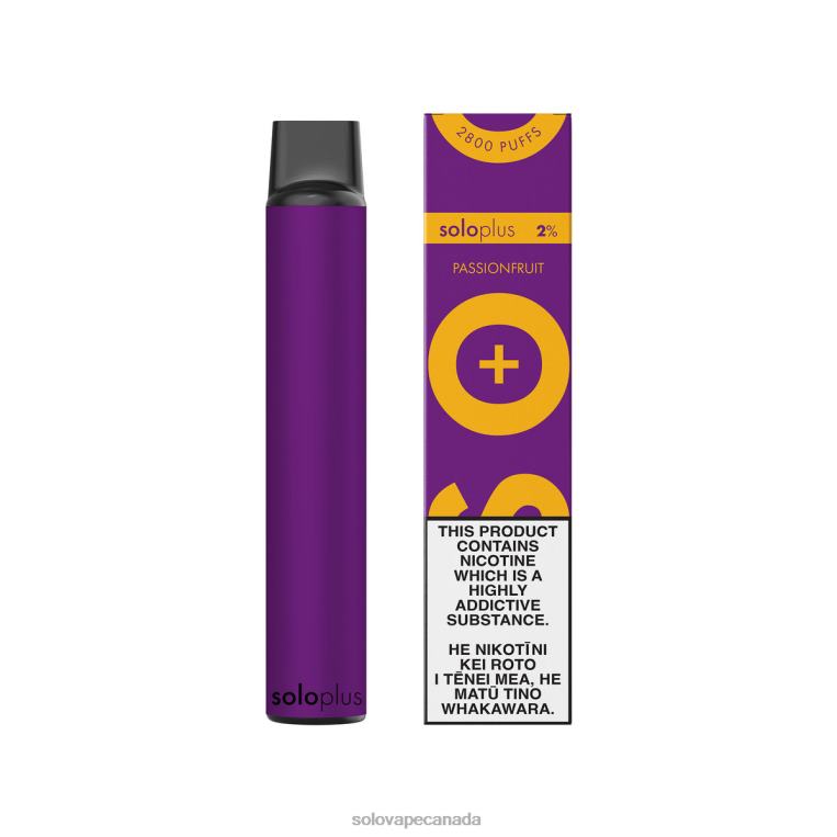 Solo Plus Disposable Vape Passionfruit - Solo Vape Toronto R0HJ429
