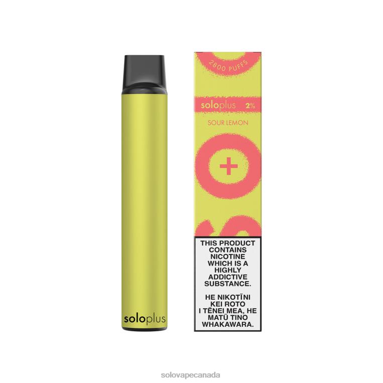 Solo Plus Disposable Vape Sour Lemon - Solo Vape Price R0HJ436