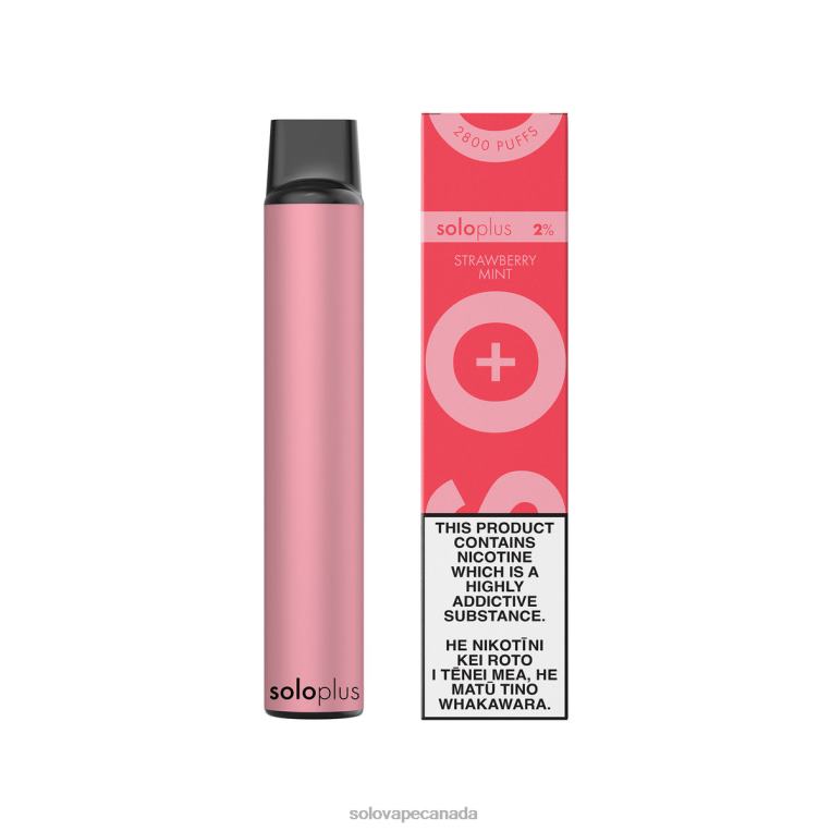 Solo Plus Disposable Vape Strawberry Mint - Solo Disposable Vape R0HJ426