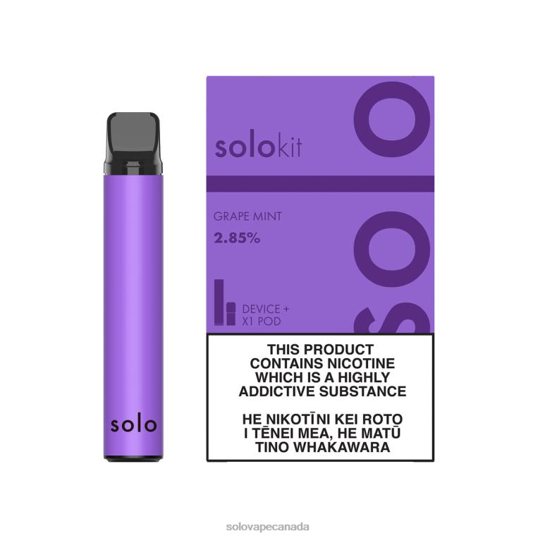 Solo Pod Kit Grape Mint - Solo Vape Price R0HJ445