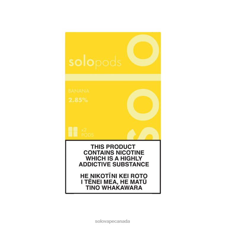 Solo Replacement Pod 2-Pack Banana - Solo Vape Canada R0HJ464