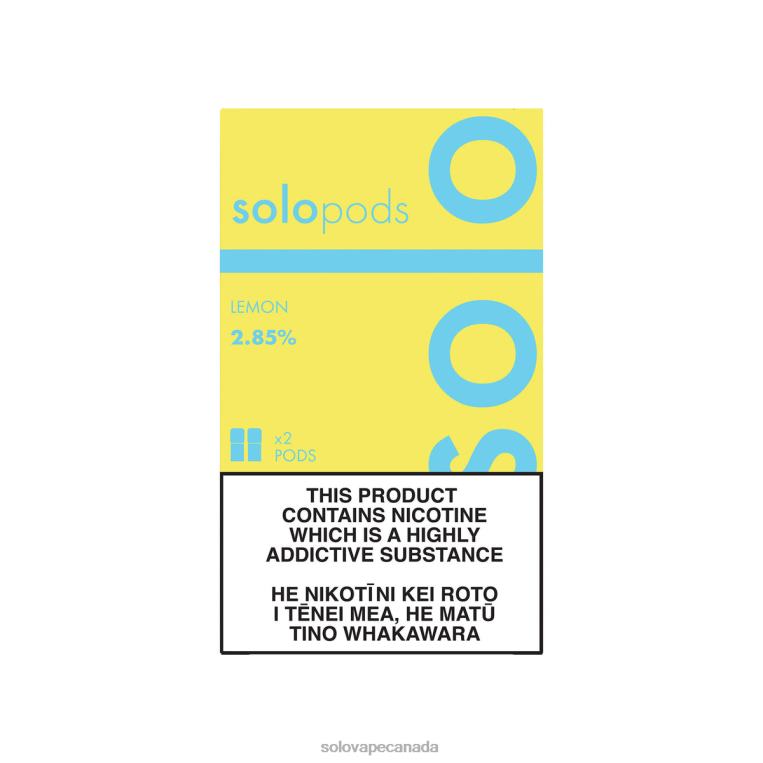 Solo Replacement Pod 2-Pack Lemon - Solo Vape Canada R0HJ455