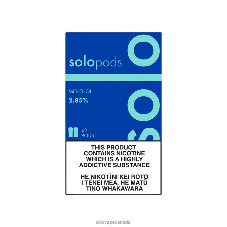 Solo Replacement Pod 2-Pack Menthol - Solo Vape Flavours R0HJ451