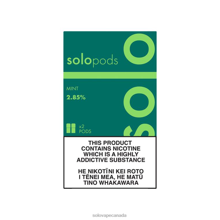 Solo Replacement Pod 2-Pack Mint - Best Solo Vape Flavours R0HJ452