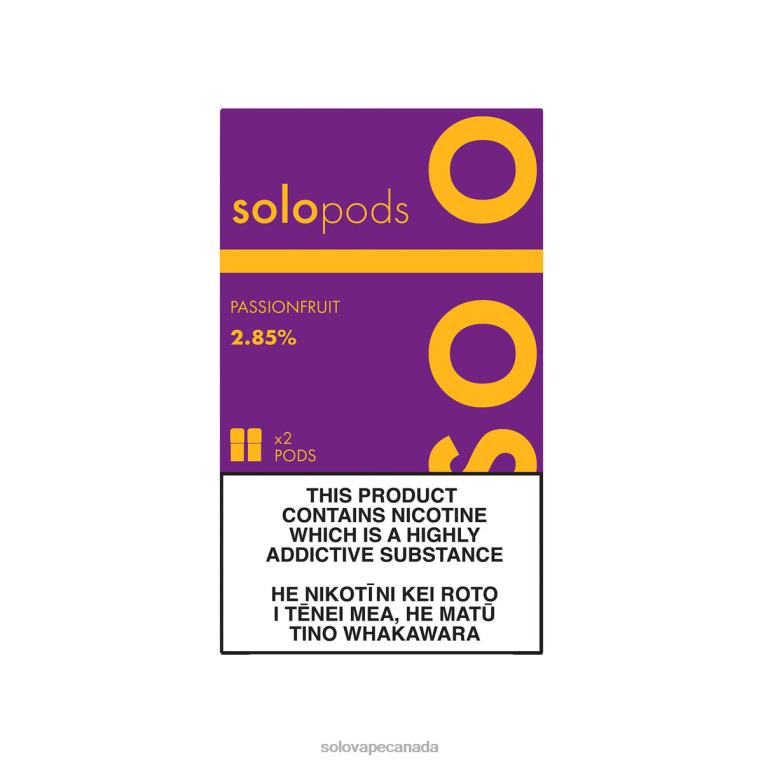 Solo Replacement Pod 2-Pack Passionfruit - Solo Vape Toronto R0HJ456