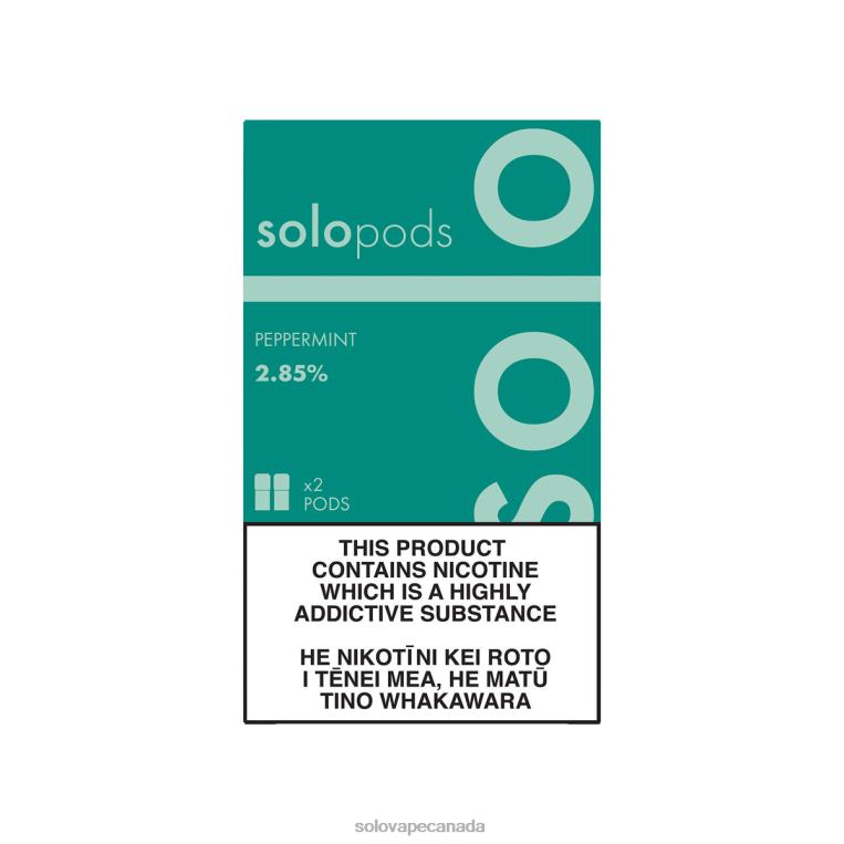 Solo Replacement Pod 2-Pack Peppermint - Solo Vape Price R0HJ463