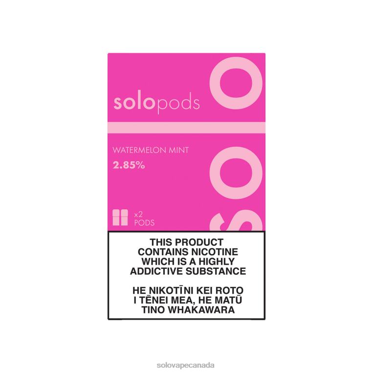 Solo Replacement Pod 2-Pack Watermelon Mint - Best Solo Vape Flavours R0HJ461