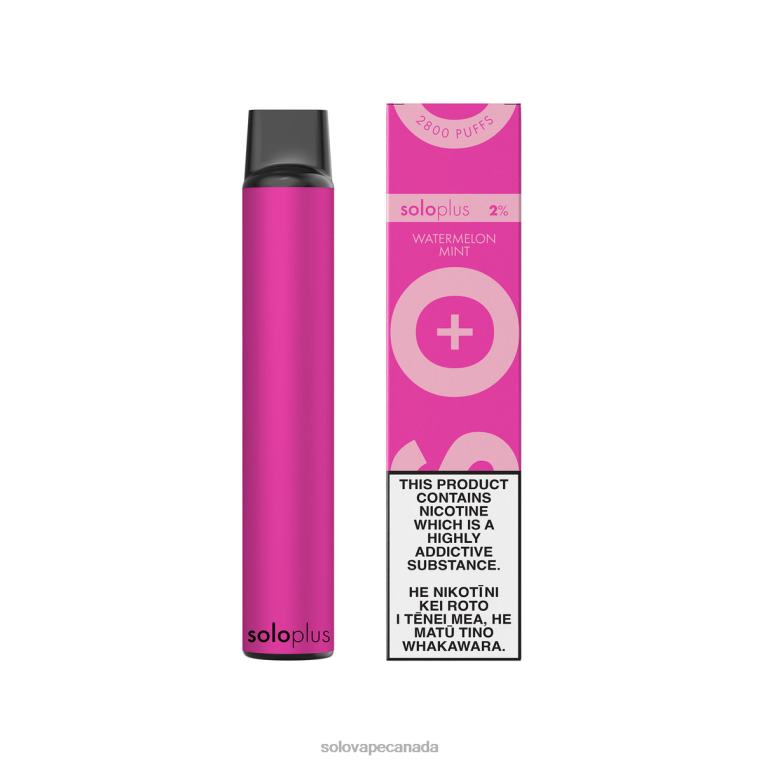 Solo Plus Disposable Vape Watermelon Mint - Solo Vape Canada R0HJ428